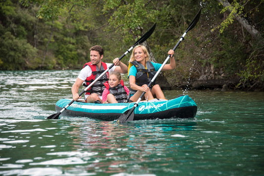 Sevylor Kanu aufblasbar Alameda, 2+1 Personen Faltkajak, Kanadier, 375 x 93 cm