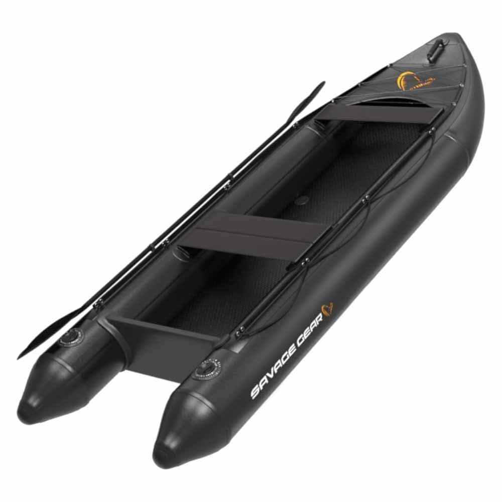 Savage Gear E-Rider Kajak, 330x110 cm, aufblasbar, Angelkajak, Schlauchboot für Raubfischangeln