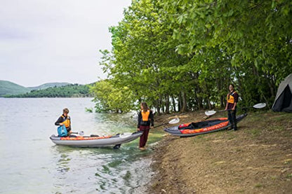 Aqua Marina Memba 390x90 cm, Kajak Set, aufblasbar, 2 Personen, Paddel, Pumpe, Rucksack