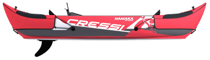 Cressi Namaka Ikayak 8'2'', aufblasbar, 1 Person, 3 Luftkammern, verstellbare Sitze, Rot