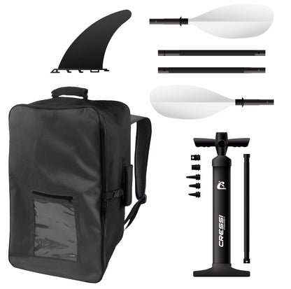 Cressi Namaka Ikayak 8'2'', aufblasbar, 1 Person, 3 Luftkammern, verstellbare Sitze, Rot