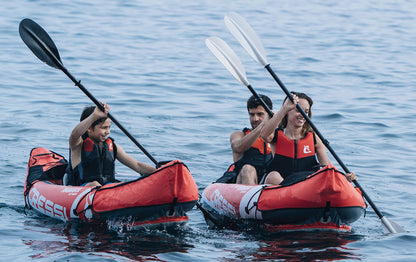 Cressi Namaka Ikayak 8'2'', aufblasbar, 1 Person, 3 Luftkammern, verstellbare Sitze, Rot